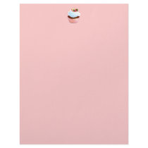 Cupcake and Chair Vintage Style Stationery Letterhead Design