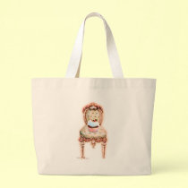 Cupcake and Chair Vintage Style Tote Bag bags