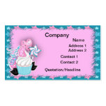 Cupcake and lollipops business card