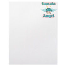 cupcake angel personalized letterhead