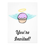 cupcake angel no text personalized invite