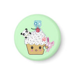 Cupcake Attack! (>_<) Refrigerator Magnet
