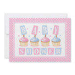 Cupcake Baby Shower Invitation
