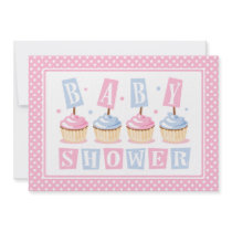 Cupcake Baby Shower Invitation