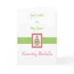 Cupcake Baby Shower Invitation Cards