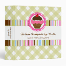 Cupcake Bakery 1.5 inch Binder