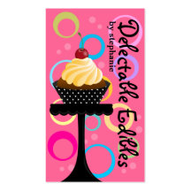 Cupcake Bakery Business Cards