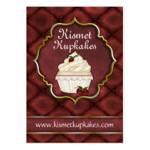 Cupcake Bakery Chubby Business Card