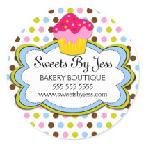 Cupcake Bakery Cloud Stickers