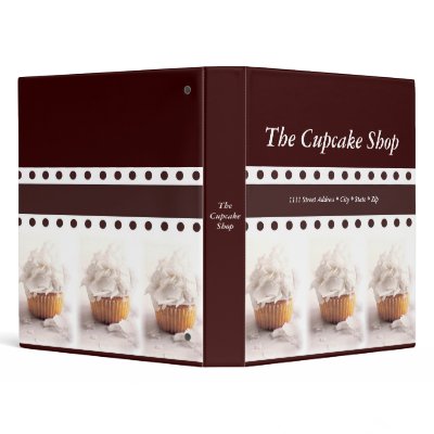 Cupcake Bakery Display Binder by jbranam