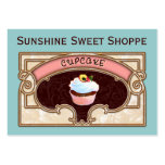Cupcake Banner Shop Sign Business Card Templates