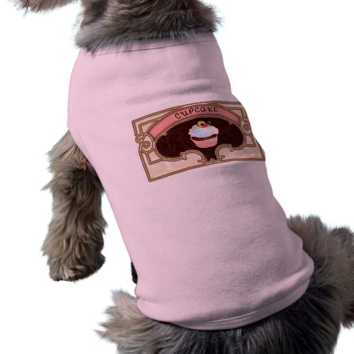 Cupcake Banner Victorian Style Pet Tshirt