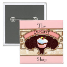Cupcake Banner Victorian Style Pins