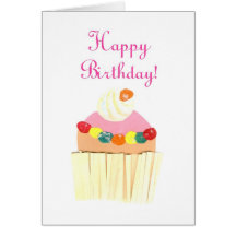 Cupcake Birthday Card