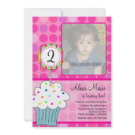 Cupcake Birthday Announcements