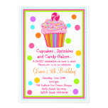 Cupcake Birthday Invitation