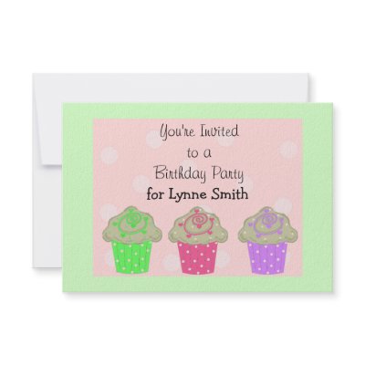 Cupcake Birthday Party Invitation by seashell2
