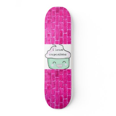 cupcake board skate deck by kenzie5