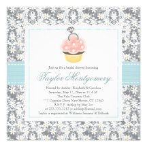 Cupcake Bridal Shower Invitations