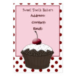 cupcake business Cards