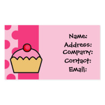 cupcake business Cards