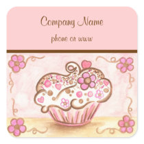 Cupcake Business Stickers