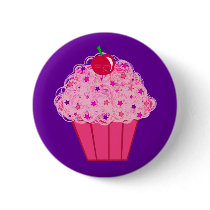 Cupcake Pinback Buttons