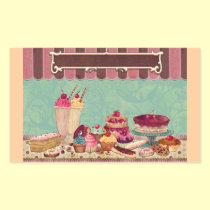 Cupcake Cake Party Sign Banner stickers