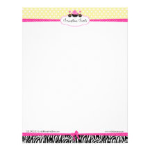 Cupcake Cake Pops Bakery Personalized Letterhead