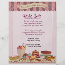 Cupcake, Cakes and Treats Bake Sale Flyer