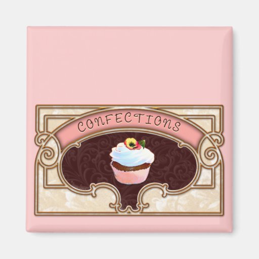 Cupcake Confections Vintage Style Magnets