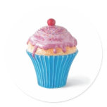 Cupcake cookie jar stickers