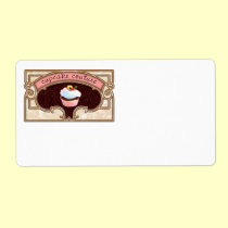 Cupcake Couture Pink Address Label labels