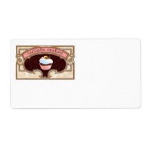Cupcake Couture Pink Address Label