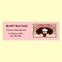 Cupcake Couture Pink Business Card Logo business cards