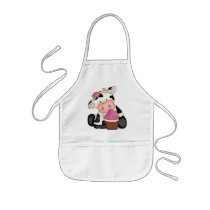 Cupcake Cow apron