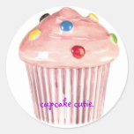 cupcake cutie round stickers