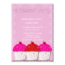 Cupcake Dessert Party Invitation