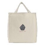 cupcake diva leopard print cupcake design embroidered bags