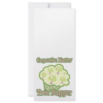 Cupcake Eating Tree Hugger Custom Rack Cards
