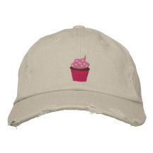 Cupcake Embroidered Baseball Cap