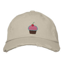 Cupcake Embroidered Baseball Cap