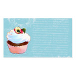 Cupcake & French writing Business Cards