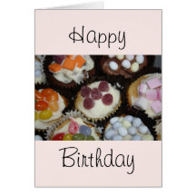 Cupcake Happy Birthday Card