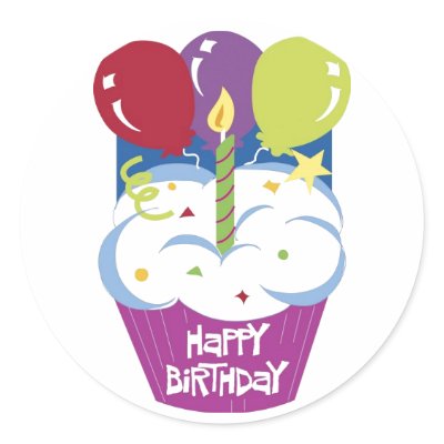 Cupcake Happy Birthday Sticker by darshe40