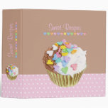 Cupcake Hearts Avery Binder