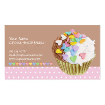 Cupcake Hearts Business Card
