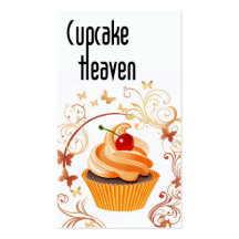 "Cupcake Heaven" - Confections Desserts Pastries Business Card Template