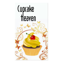 "Cupcake Heaven" - Confections Desserts Pastries Business Card Templates