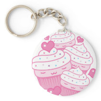 cupcake love keychain